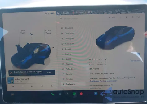 2023 Tesla Model Y Awd/Long Range Dual Motor All-Wheel Drive из США, поврежденный, VIN 7SAYGDEE8PF879286